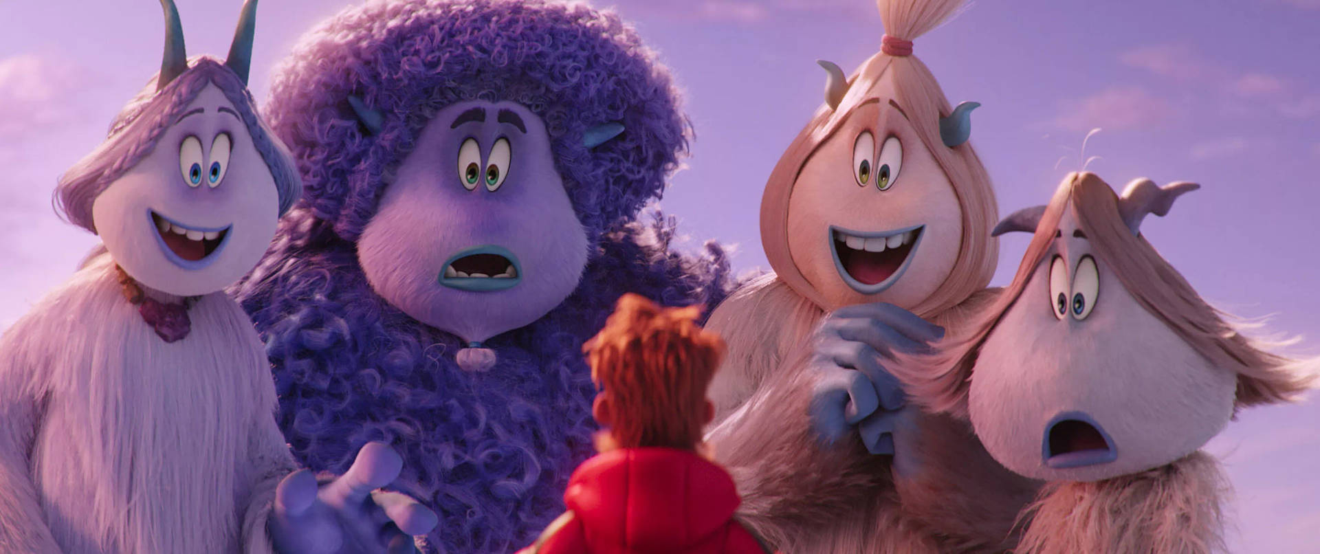 Fascinated Yetis in Smallfoot animation movie Wallpaper