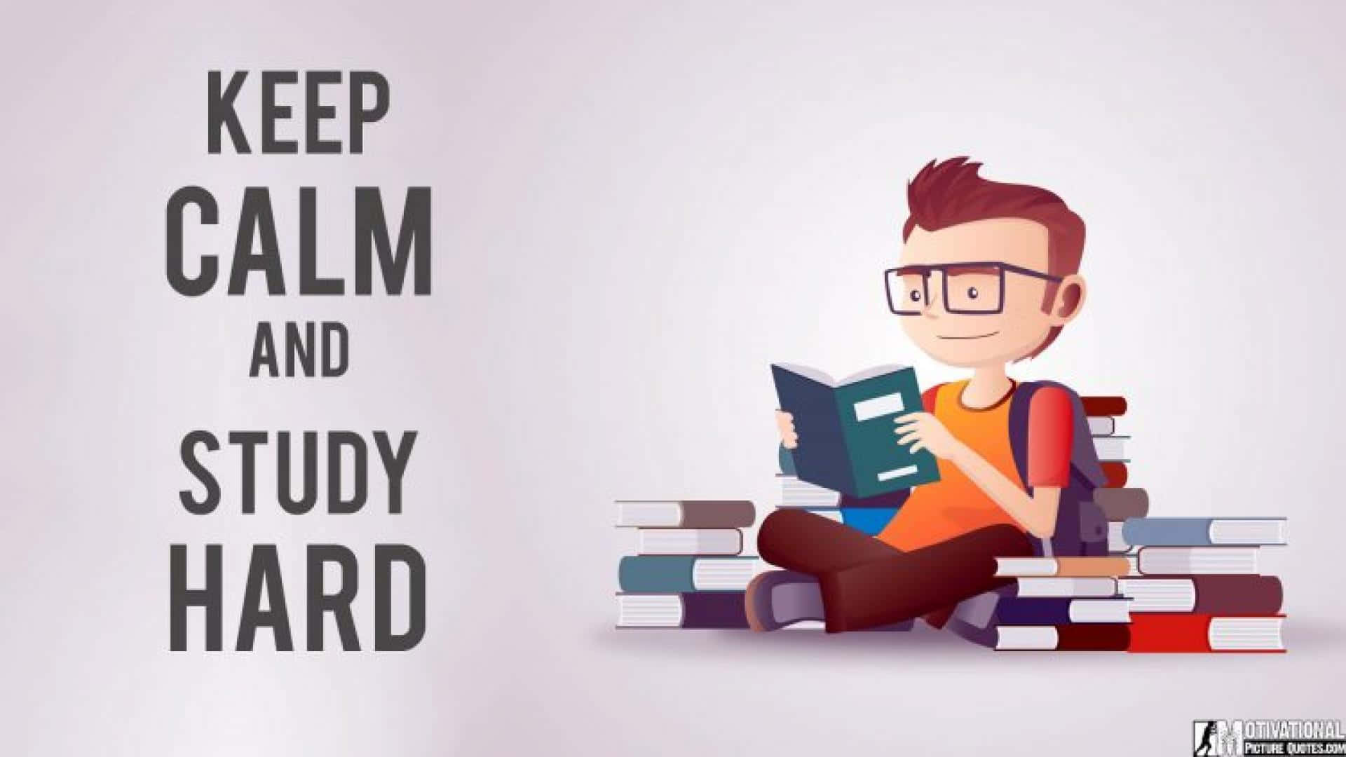 Smart Boy Keep Calm And Study Hard Picture