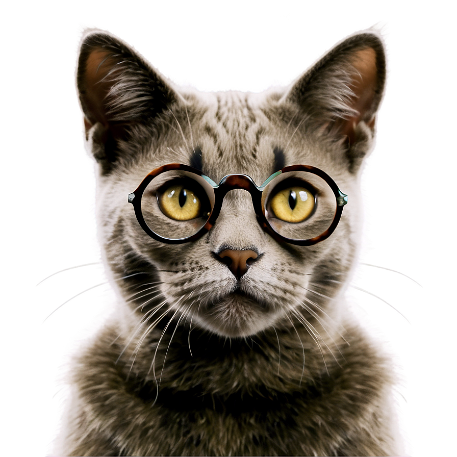 Smart Cat Meme Png 05212024 PNG