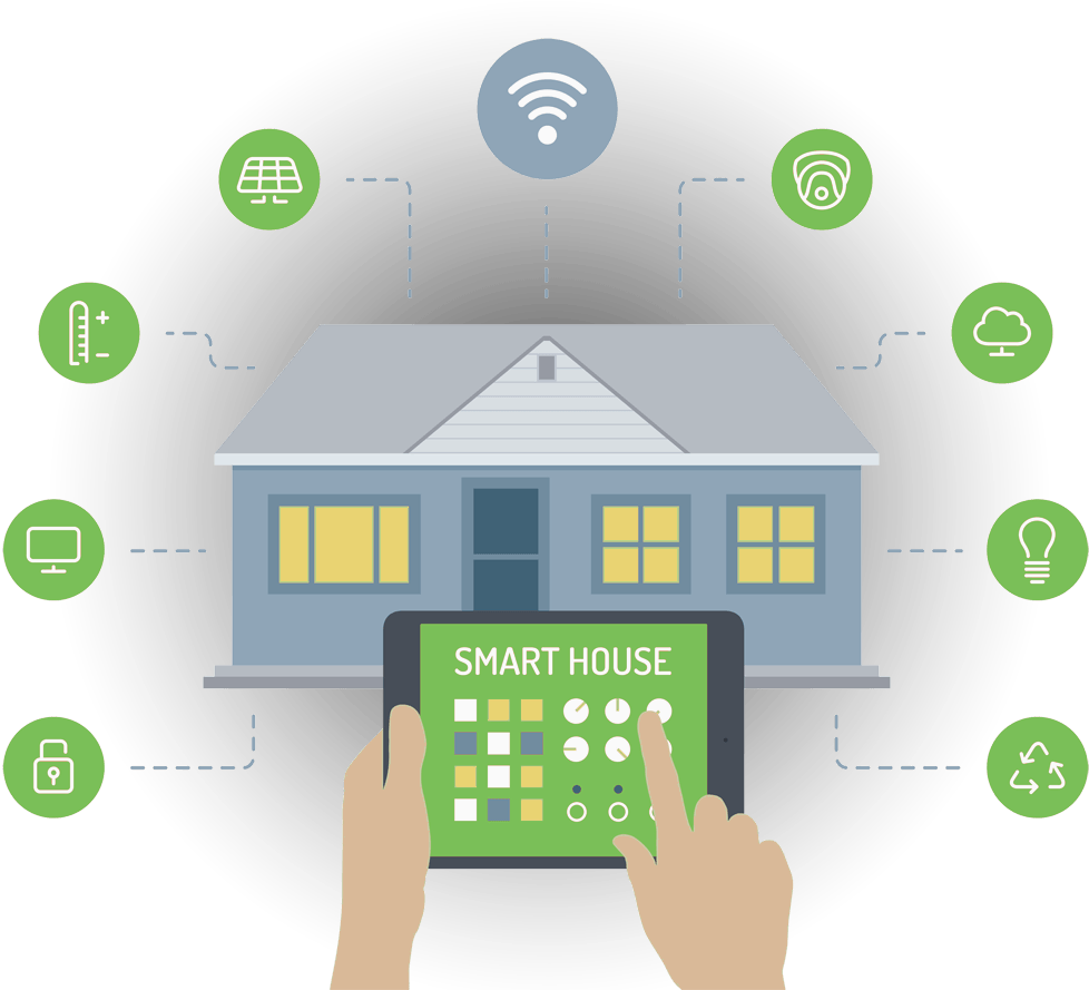 Smart Home Technology Concept PNG