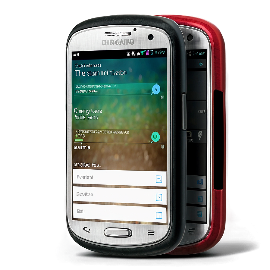 Smart Phone With Notification Png 06202024 PNG