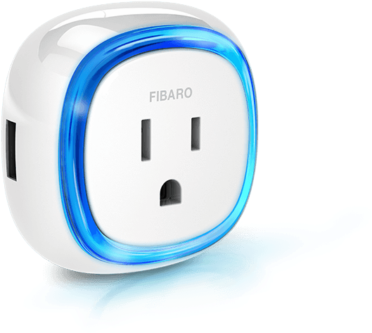 Smart Plug Blue Glow F I B A R O PNG