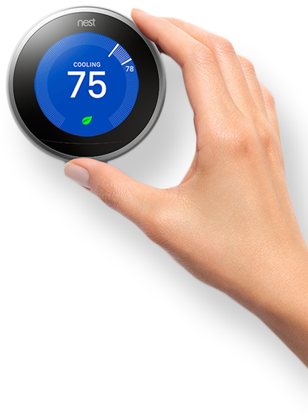 Smart Thermostat Adjustment PNG