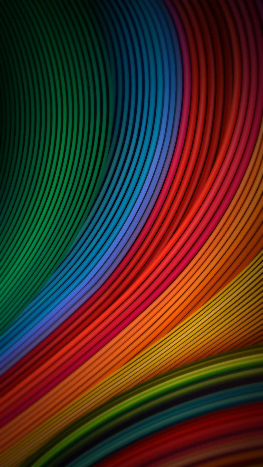 Farbenfroherabstrakter Hintergrund Mit Wellenförmigen Linien