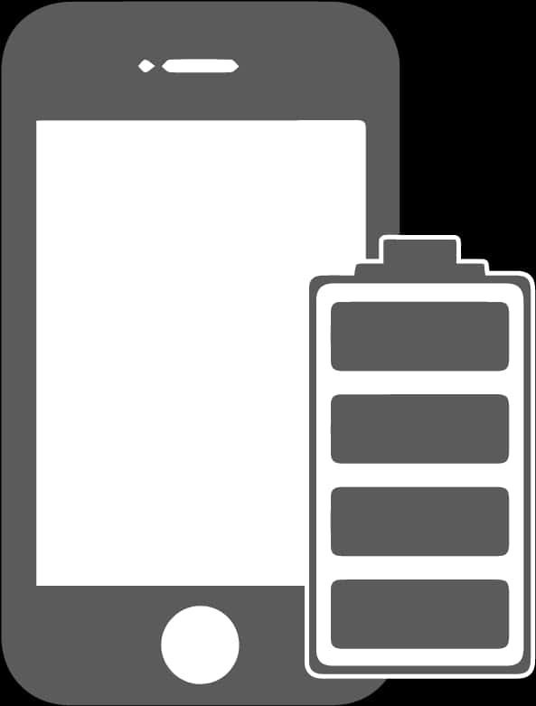 Smartphone Battery Icon Graphic PNG