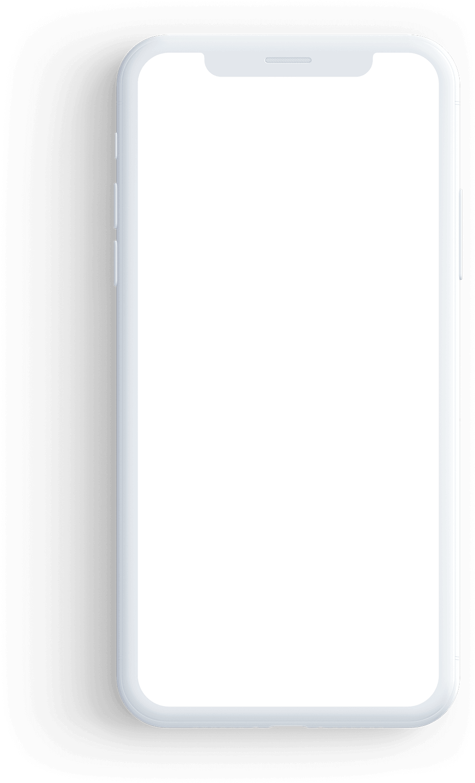 Smartphone Blank Screen Template PNG