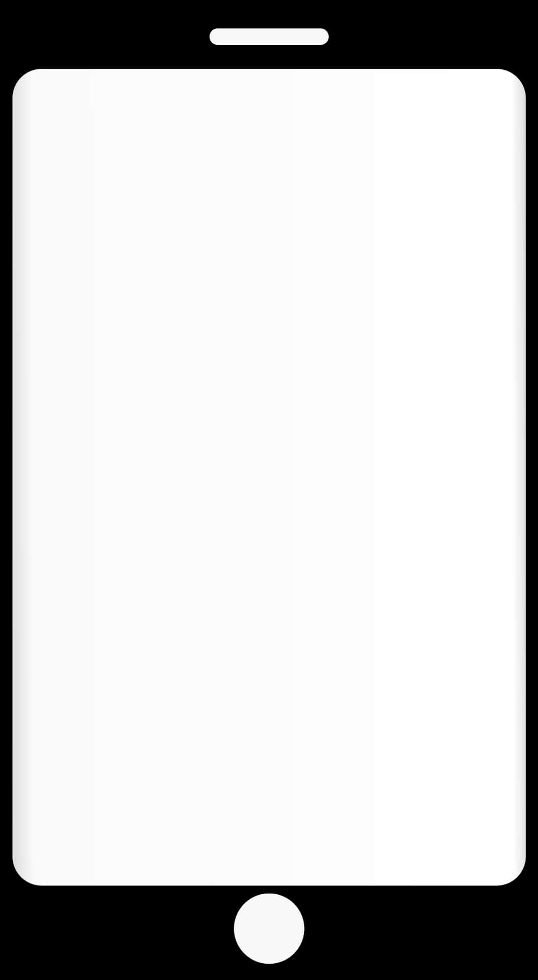 Smartphone Blank Screen Vector PNG
