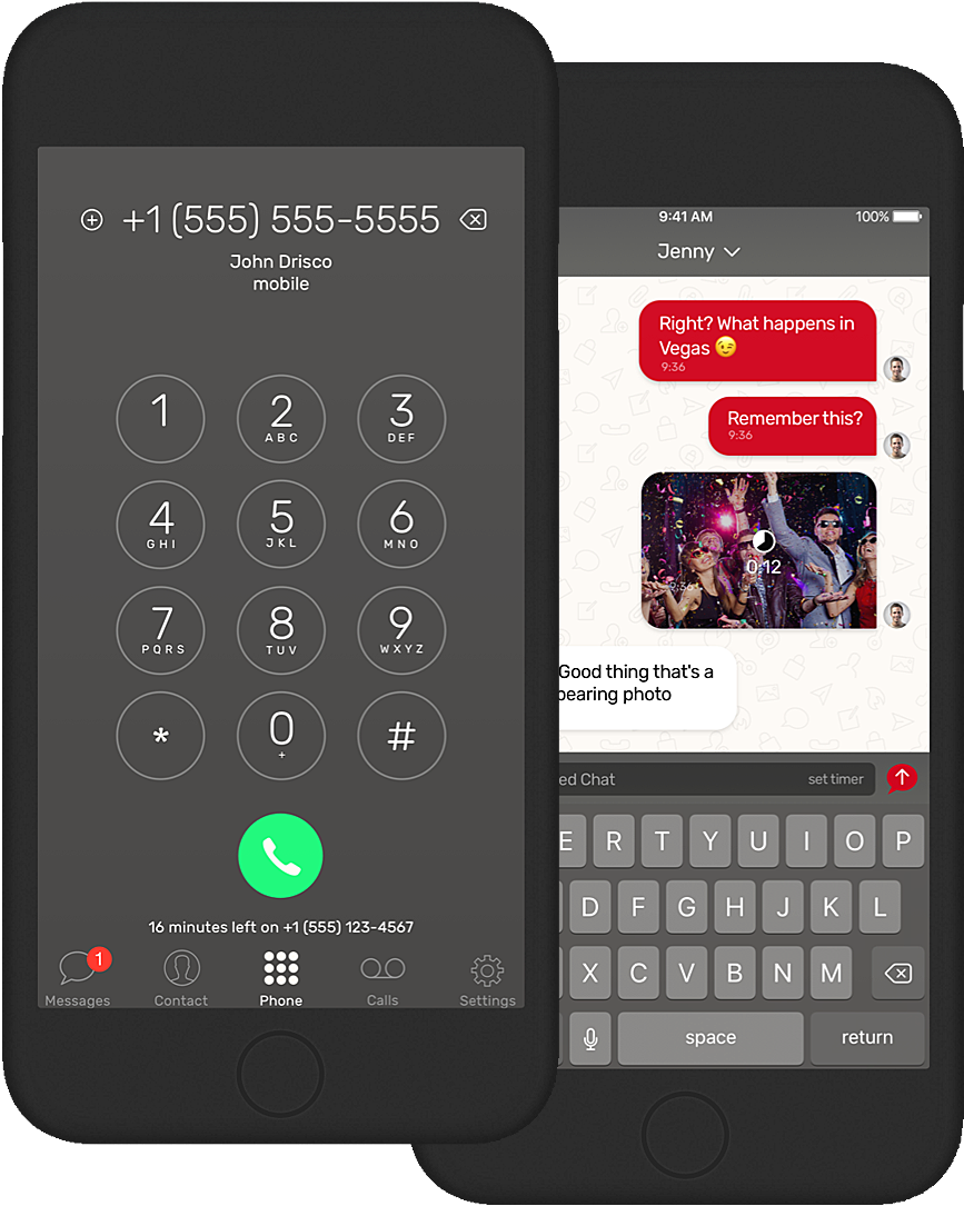 Smartphone Calland Text Interface PNG