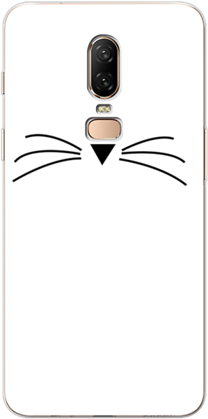 Smartphone Cat Face Design PNG