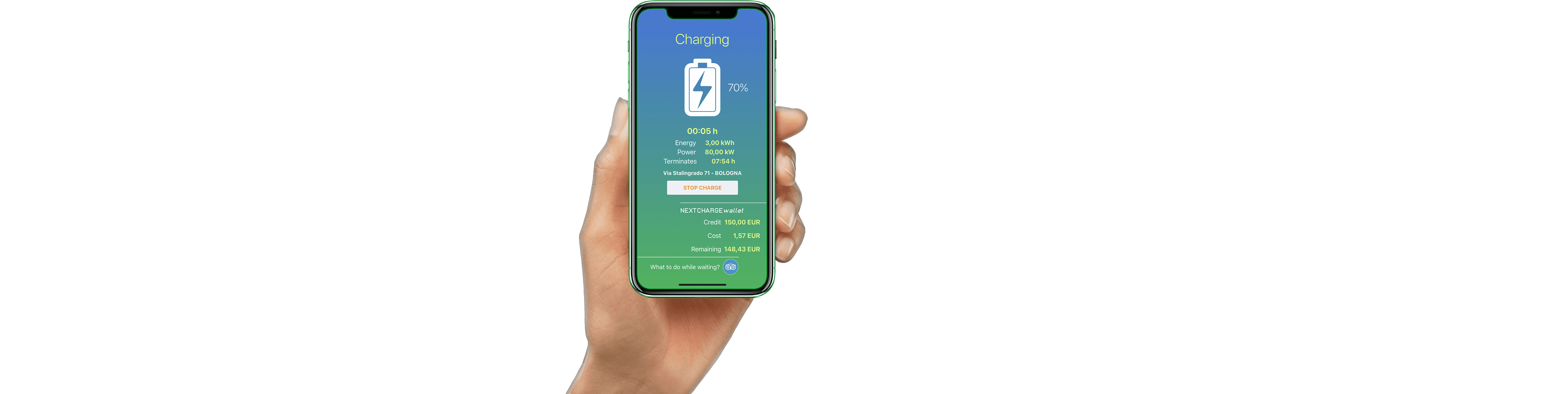 Smartphone Charging Status Display PNG