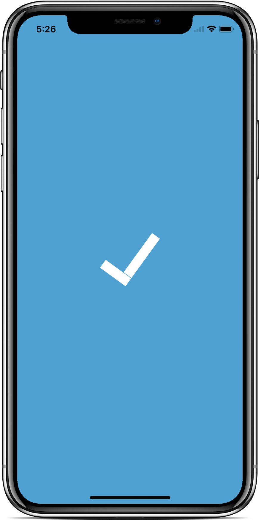 Smartphone Checkmark Screen PNG