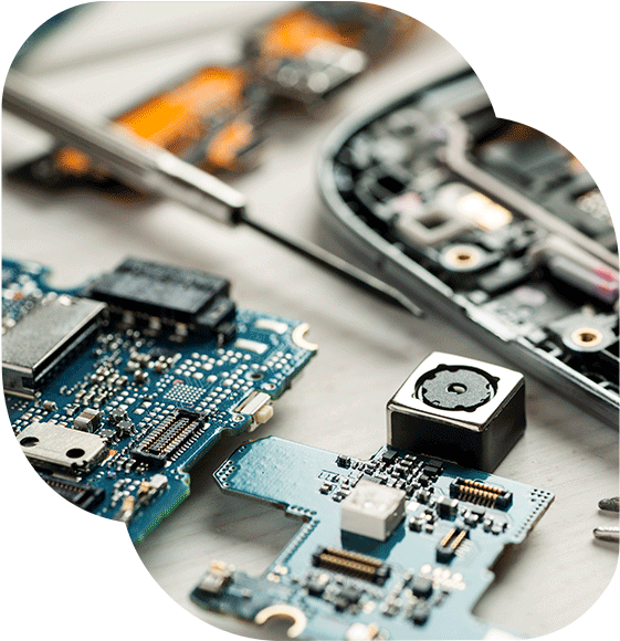 Smartphone Disassembly Components PNG