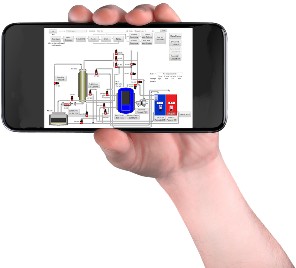 Smartphone Displaying Process Diagram PNG