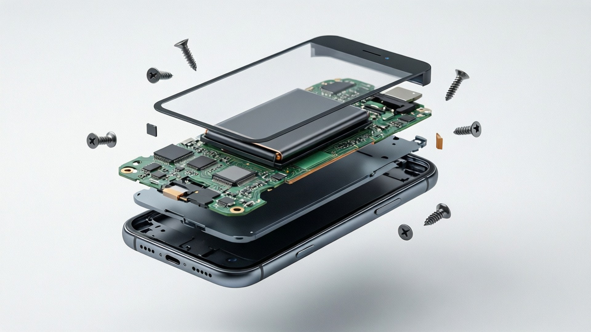 Smartphone Eksploderet Visning Wallpapers