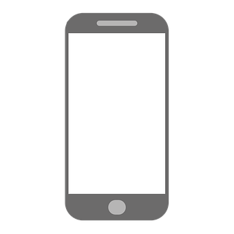 Smartphone Icon Blank Screen PNG