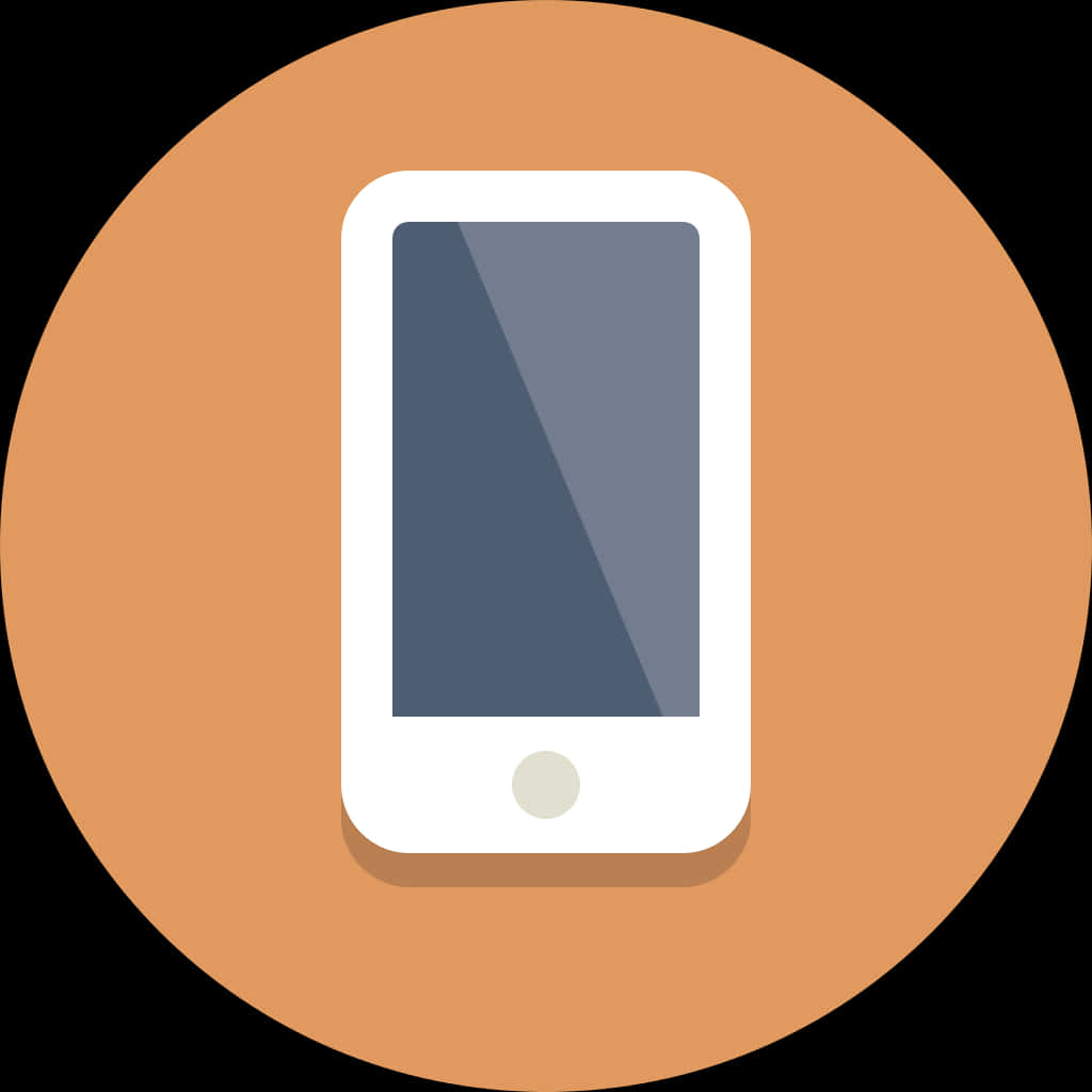 Smartphone Icon Flat Design PNG