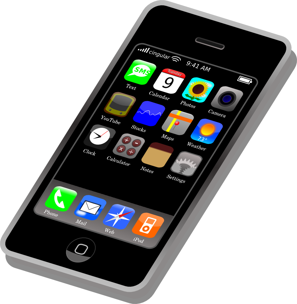 Smartphone Interface Clipart PNG