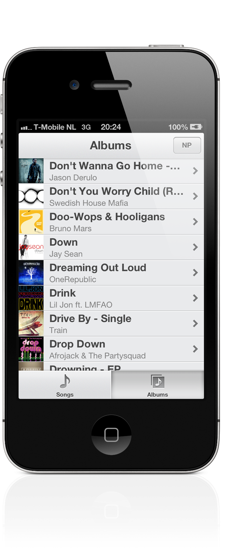 Smartphone_ Music_ Player_ App_ Display PNG