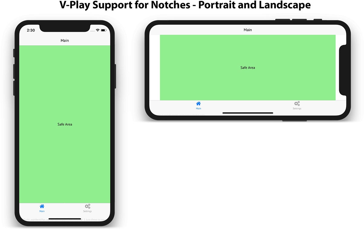 Smartphone Notch Support Portrait Landscape PNG