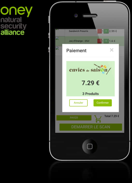 Smartphone Online Payment Interface PNG