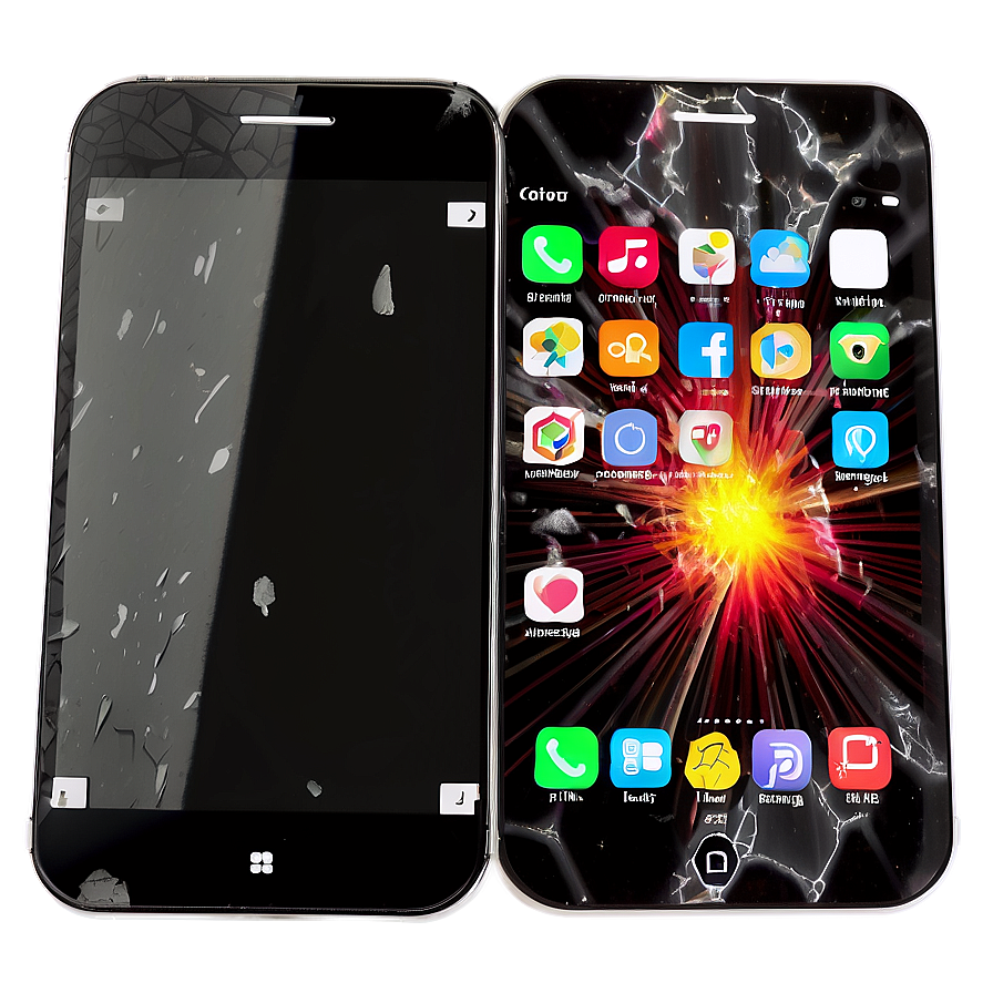 Smartphone Screen Damage Png Ale81 PNG