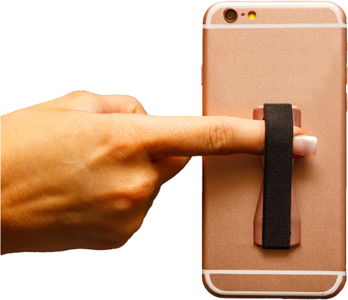 Smartphone Security Grip Demonstration PNG