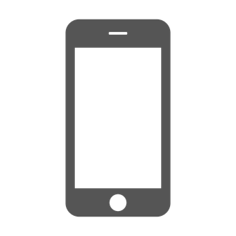 Smartphone Silhouette Graphic PNG