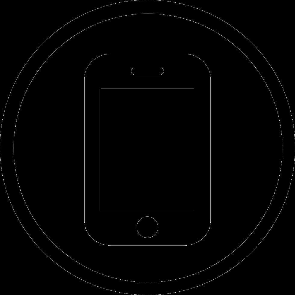 Smartphone Silhouette Outline PNG