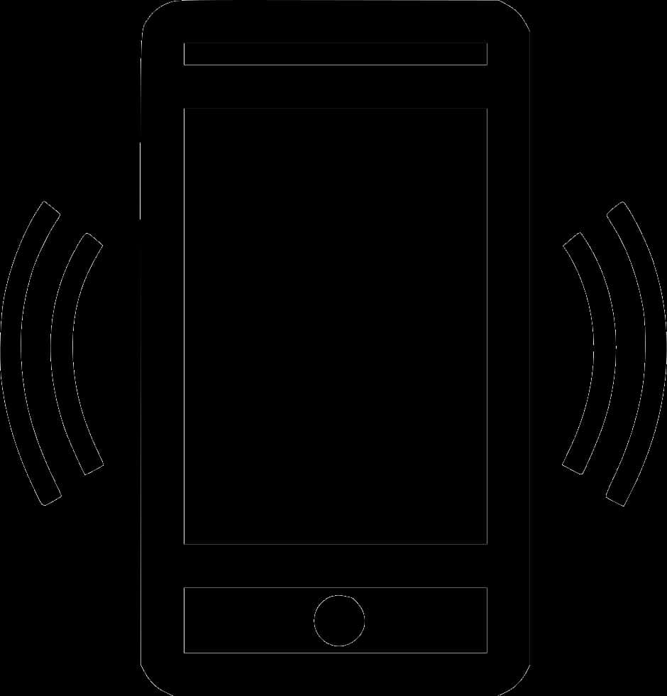 Smartphone Silhouette Ringing PNG