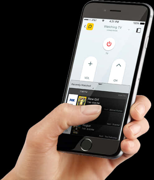 Smartphone T V Remote Control App PNG