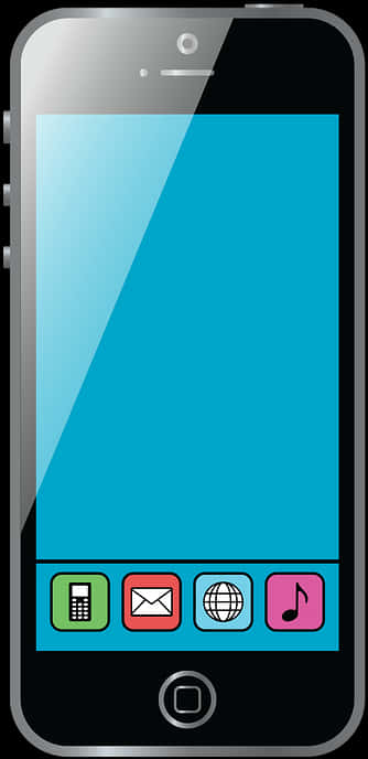 Smartphone Vector Illustration PNG