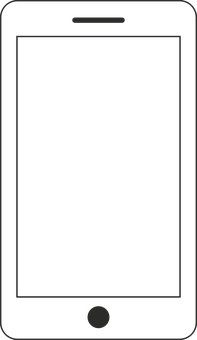 Smartphone Vector Outline PNG