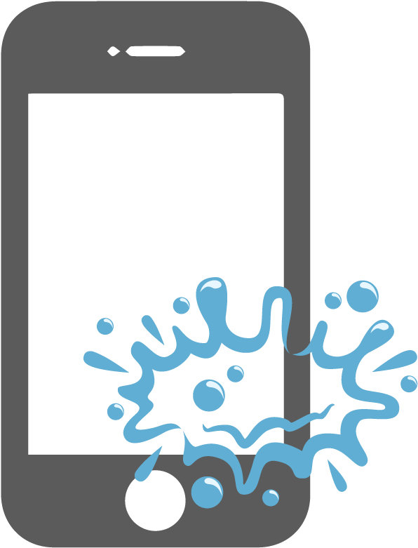 Smartphone Water Splash Clipart PNG