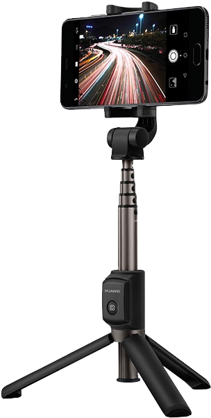 Smartphoneon Tripod Night Cityscape PNG