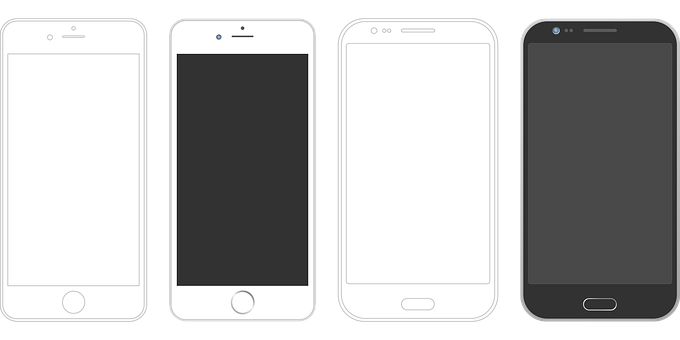 Smartphones Comparison Lineup PNG