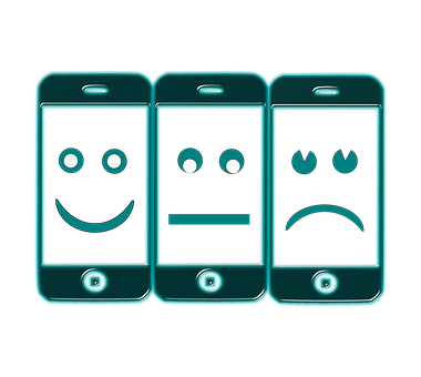 Smartphones Expressing Emotions PNG