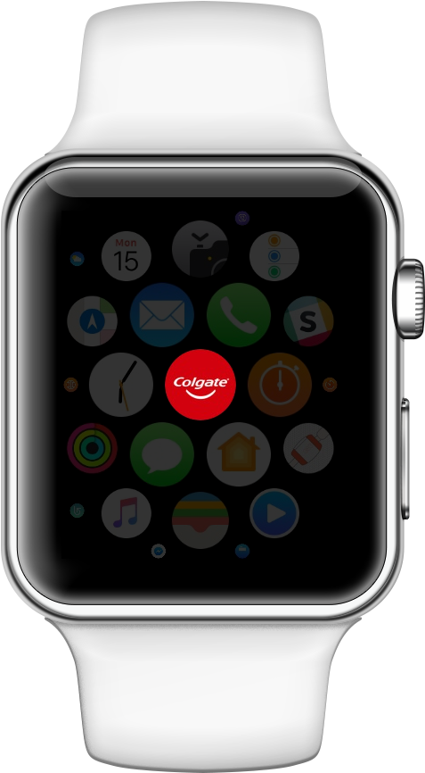 Smartwatch Display Apps View PNG