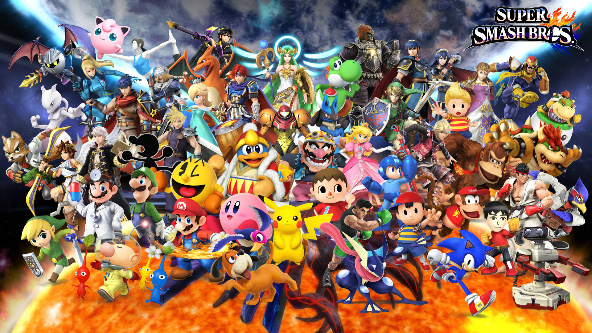 Smash Bros Ultimate 3d Collage