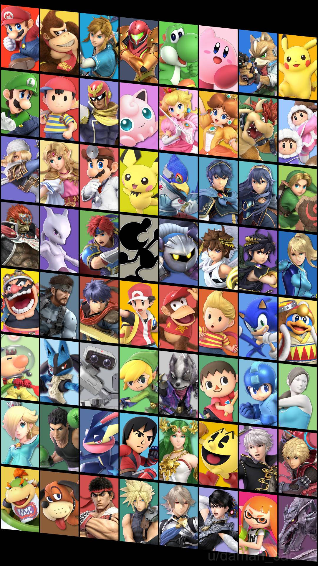 Smash Bros Ultimate Fight Characters Wallpaper