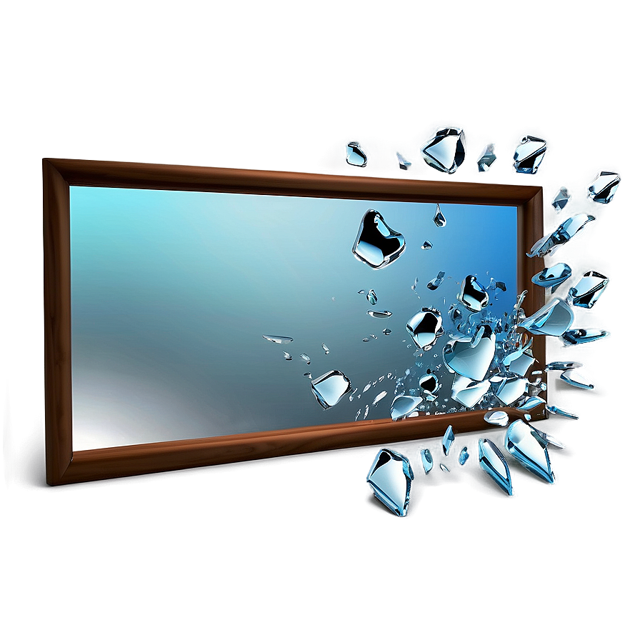 Smashed Mirror Design Png 24 PNG