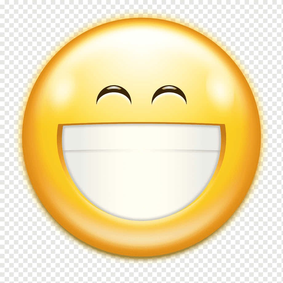 Smile Big Emoji Teeth Wallpaper