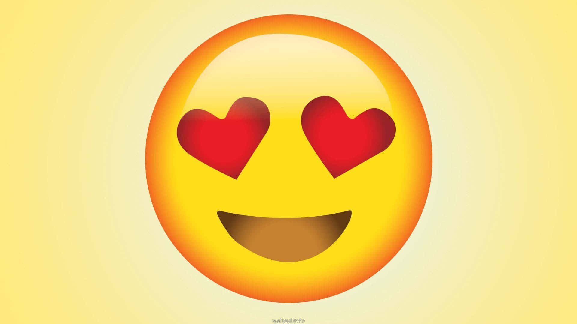 Smile Emoji Heart Eyes Wallpaper