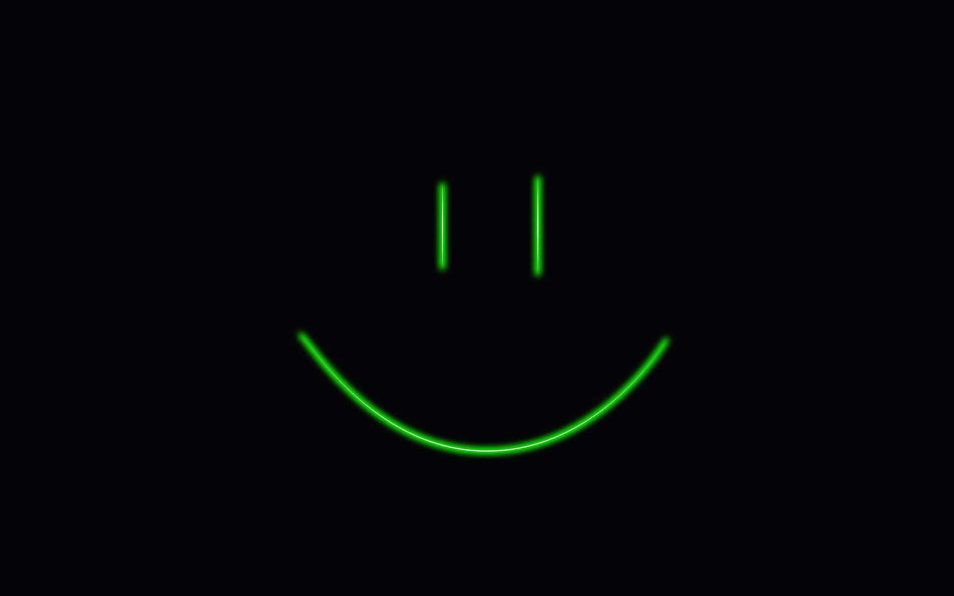 Basic Neon Green Smile Face Picture