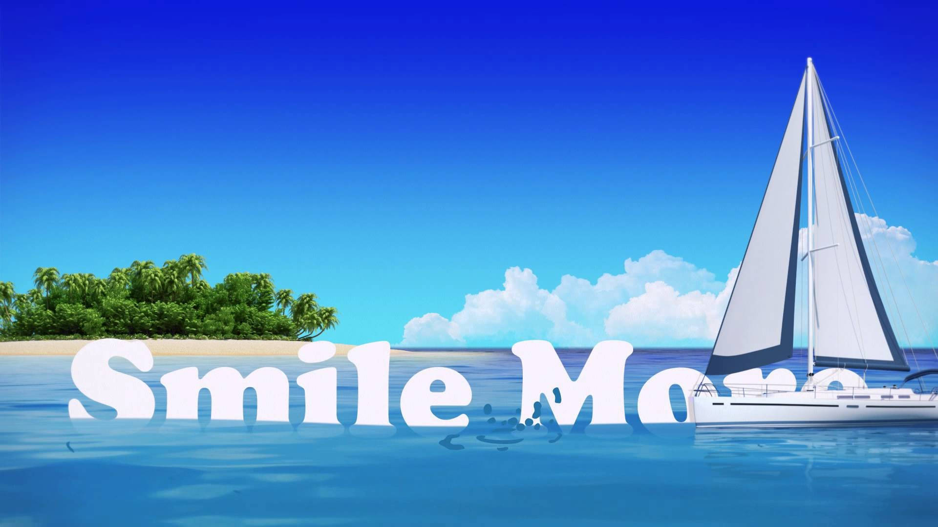Smile More Boat Wallpaper