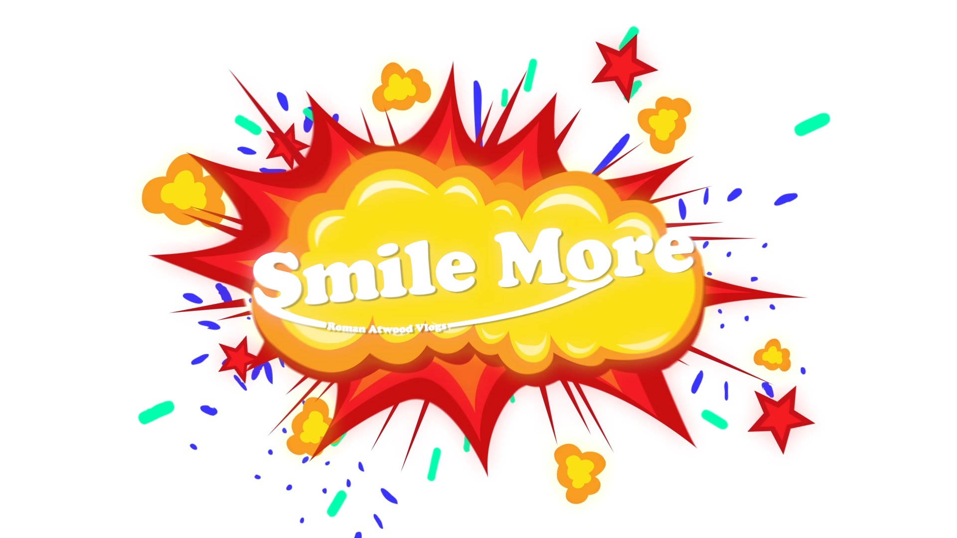 Vibrant Pop Art Inspiring "Smile More" Message Wallpaper
