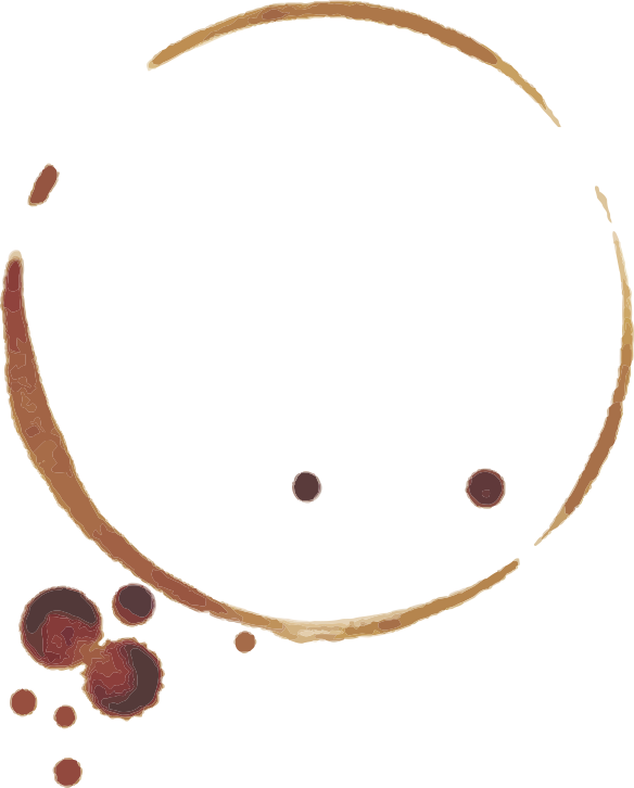 Smiley Coffee Stain Art.png PNG