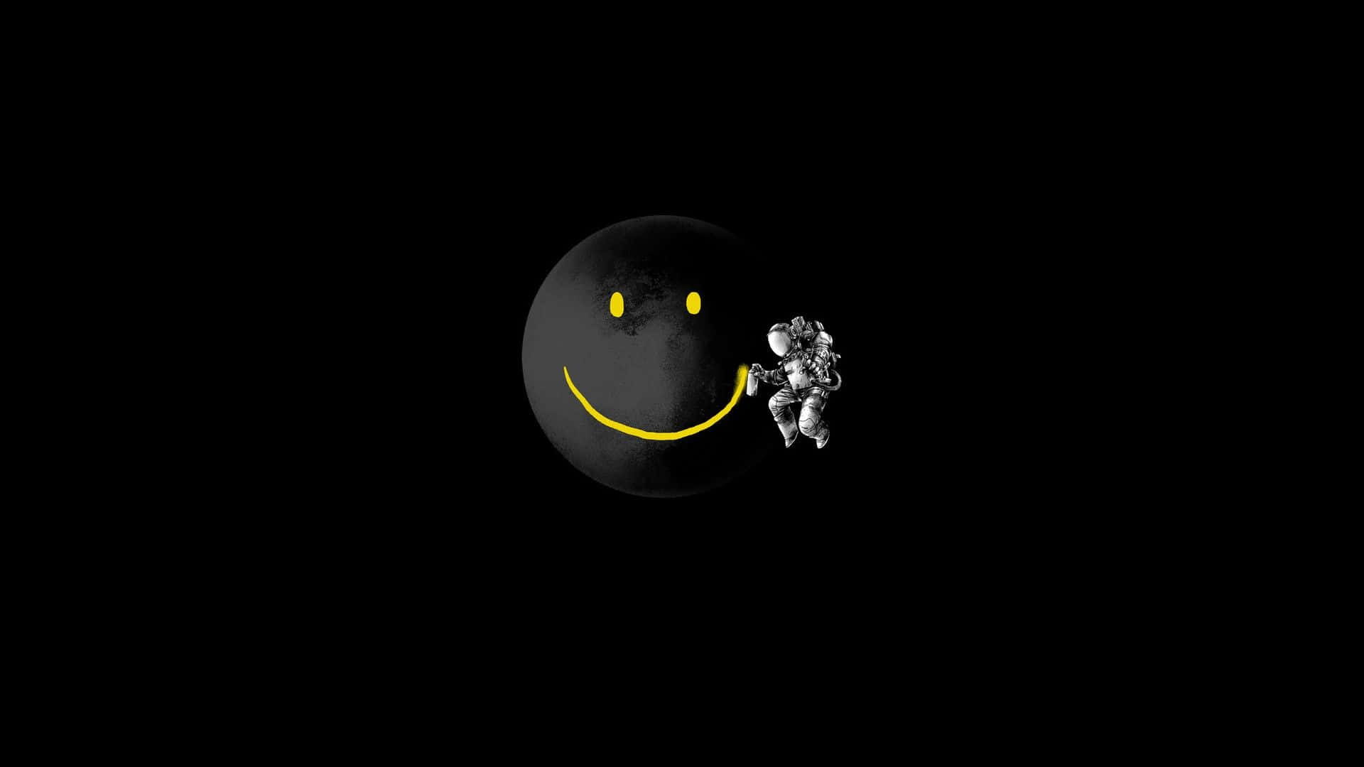 Expressive Smiley Face Background
