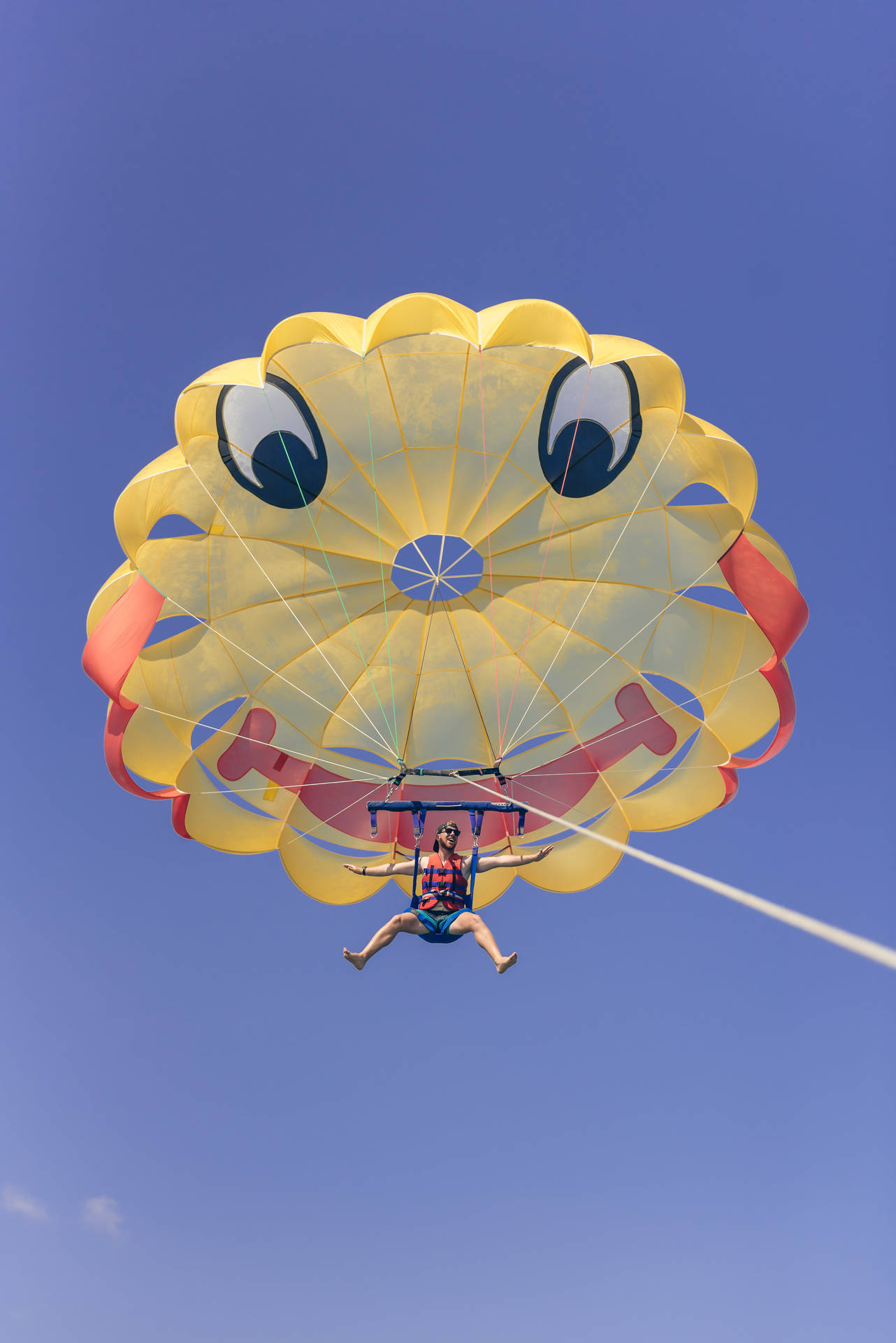 Smiley Face Chute While Parasailing Picture