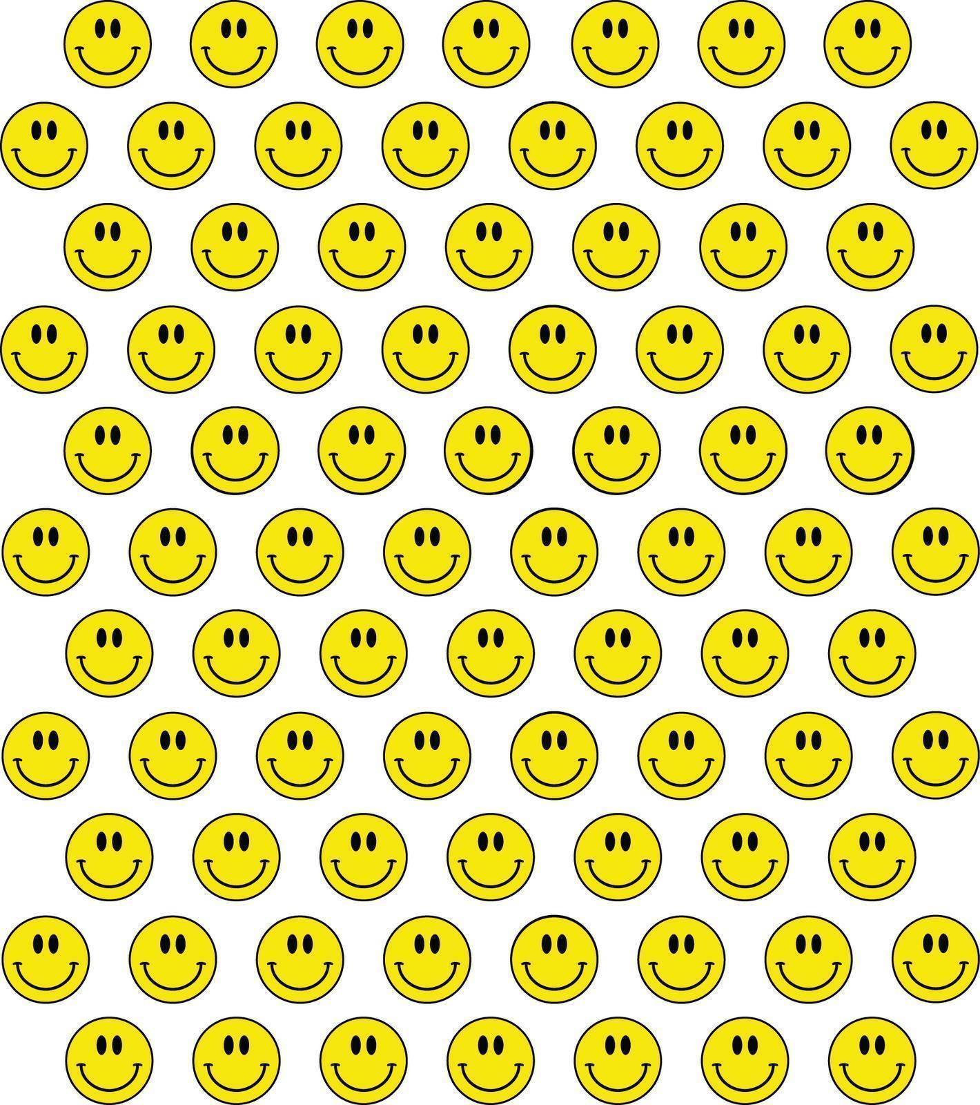 Smiley Face Classic Yellow Wallpaper