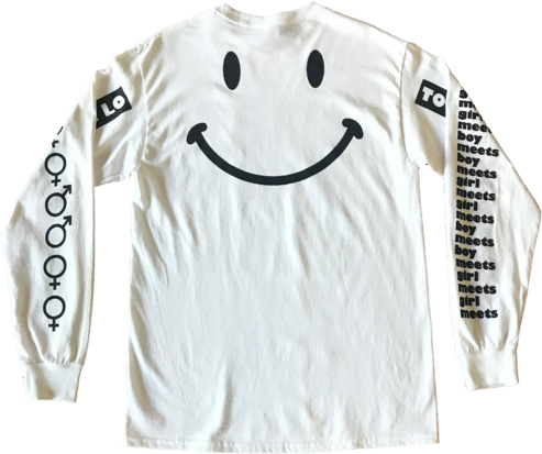 Smiley Face Long Sleeve Shirt PNG